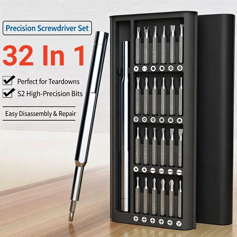 Electronics Repair Book - 32 In 1 Precision Magnetic Screwdriver