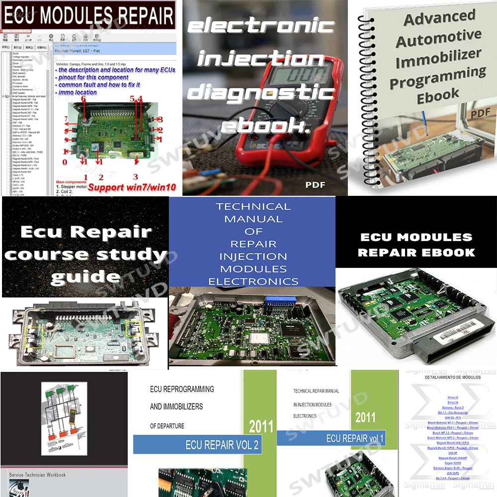 10 PCS ECU REPAIR E-Book Cours - Electronics Repair Book ulasan dan harga