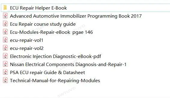 10 PCS ECU REPAIR E-Book Cours - Electronics Repair Book ulasan dan harga